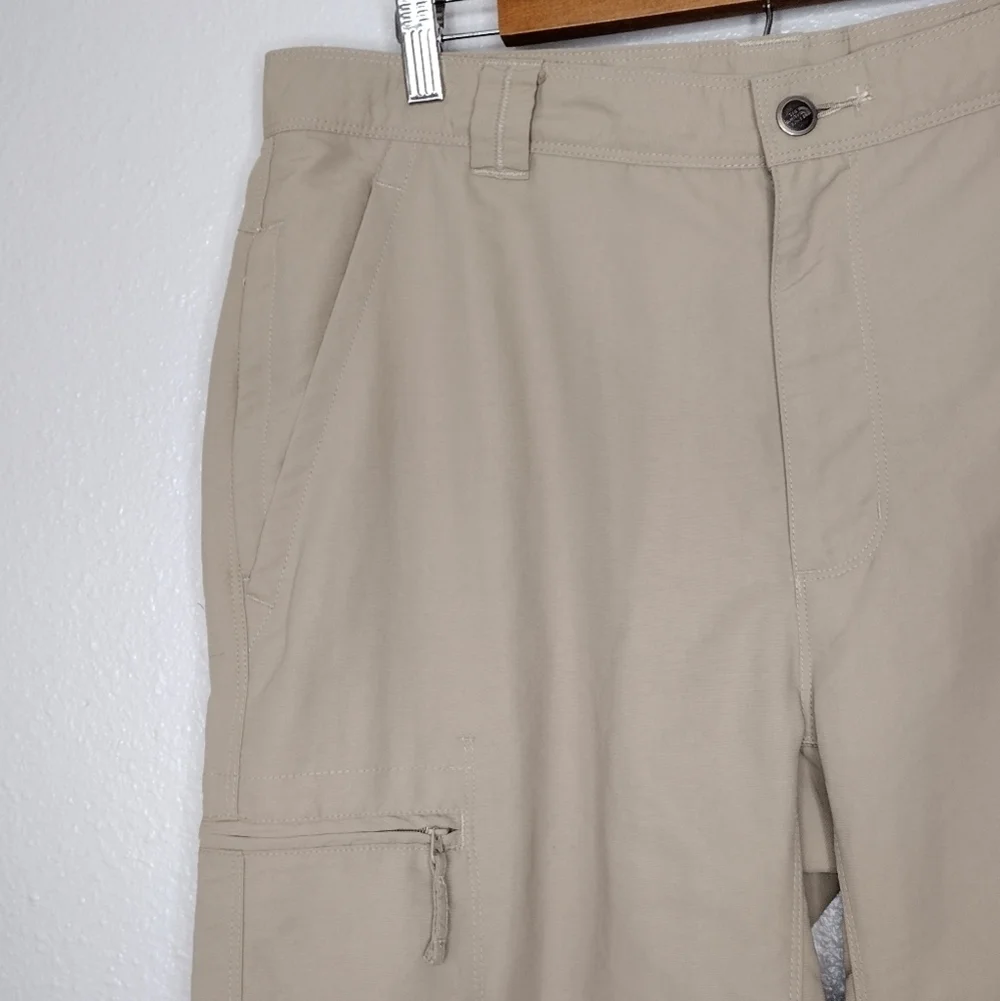 The North Face Sz 36 Khaki Nylon Outdoors Cargo Hiking Pants